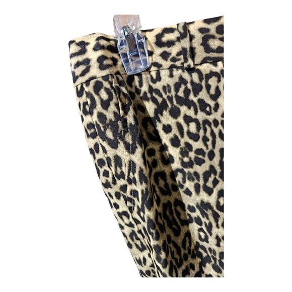 ANN TAYLOR Leopard Trouser Pant - Size 10 - Picture 5 of 9